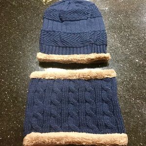 Winter hat and scarf set